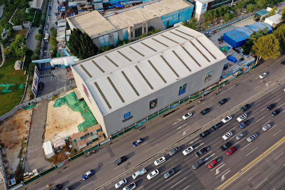 项目强省会｜航拍济南地铁4号线工地：车站大多数封顶，盾构施工进入后期