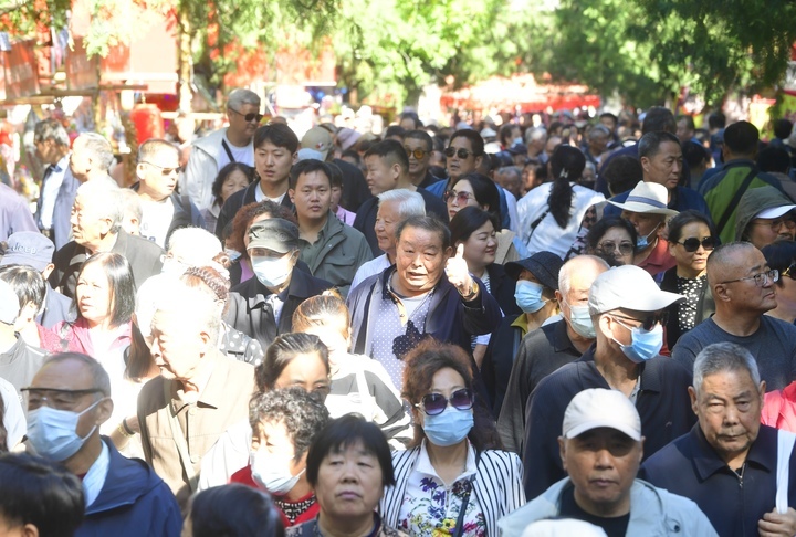 千佛山上“人从众”,重阳节山会人气爆棚
