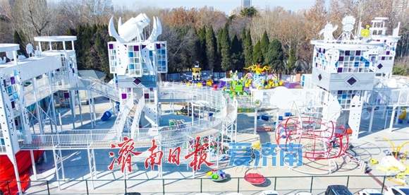 济南百花公园游乐场升级,预计3月份改造完成
