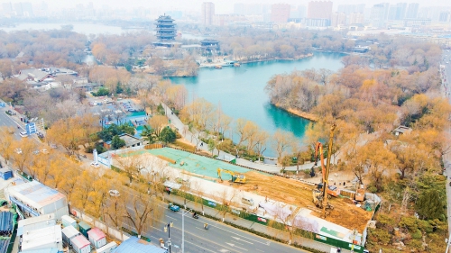 地铁6号线大明湖站进入地下施工新阶段